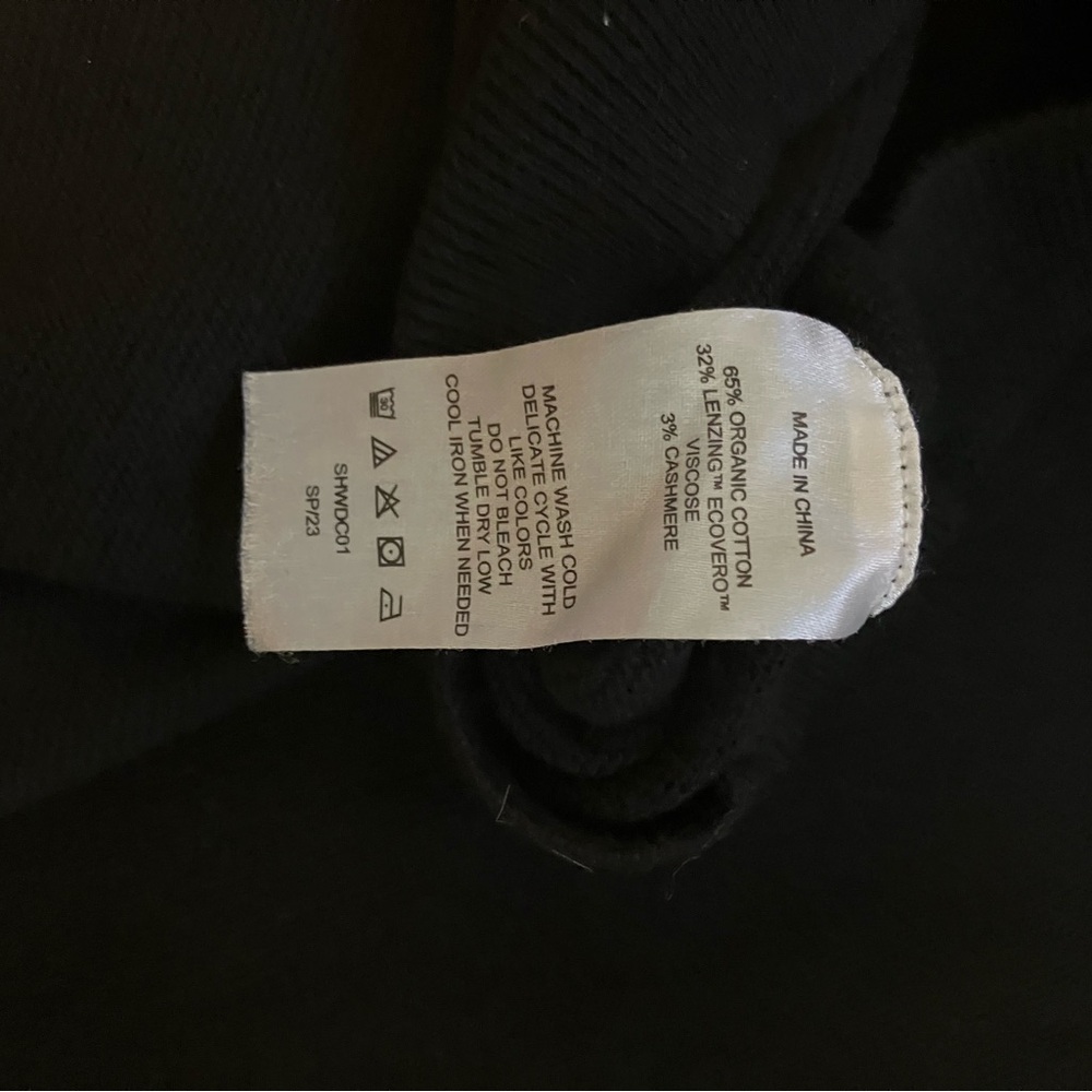 Lightweight Cotton Cashmere Link-Stitch Dolman Sweater - Picture 4 of 4